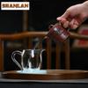 180ML Yixing Purple Clay Teapots Handmade Bamboo Pot Raw Ore Dragon's Blood Sand Mud Tea Maker Kettle Chinese Zisha Tea Set Gift