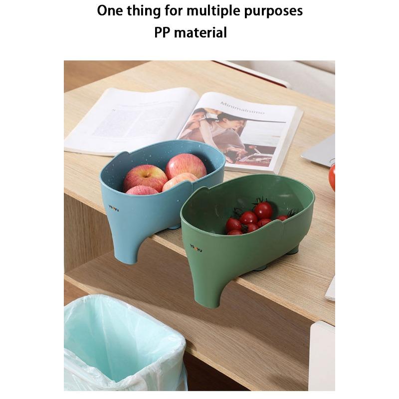Elephant Drain Basket Multi-purpose Kitchen Storage Drain Basket Household Fruit and Vegetable Wash Basket Basket Plastic Drain Basket Sink Filter