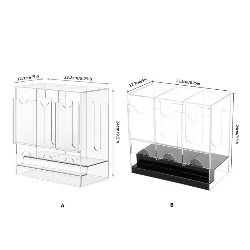 Durable Multiple Layer Clear Card Holders With Secure Storage Durable Card Organizers Box For Office Home Use
