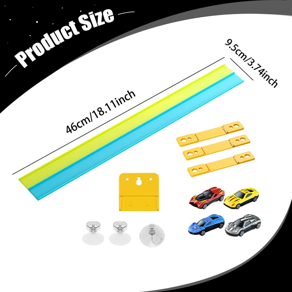 Flexgleis Starterset Weihnachten für 3+ Innen Außen DIY Spaß Spielzeugauto Rot und blau