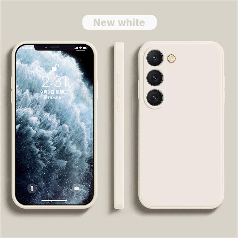 Silikonový kryt pro Samsung Galaxy S24 S23 S22 Ultra Plus, čtvercový, z tekutého silikonu, pro S24 S23 S22 Ultra Plus, S24Ultra, pouzdra na telefon S24