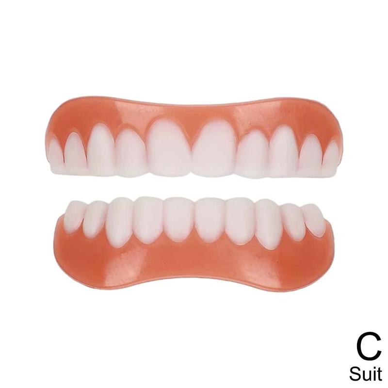 Denture Silicone Kit Soft Liners Upper Lower Teeth Set Comfortable Denture Care Easy To Use Dental Relief Kit Gentle Fit Denture