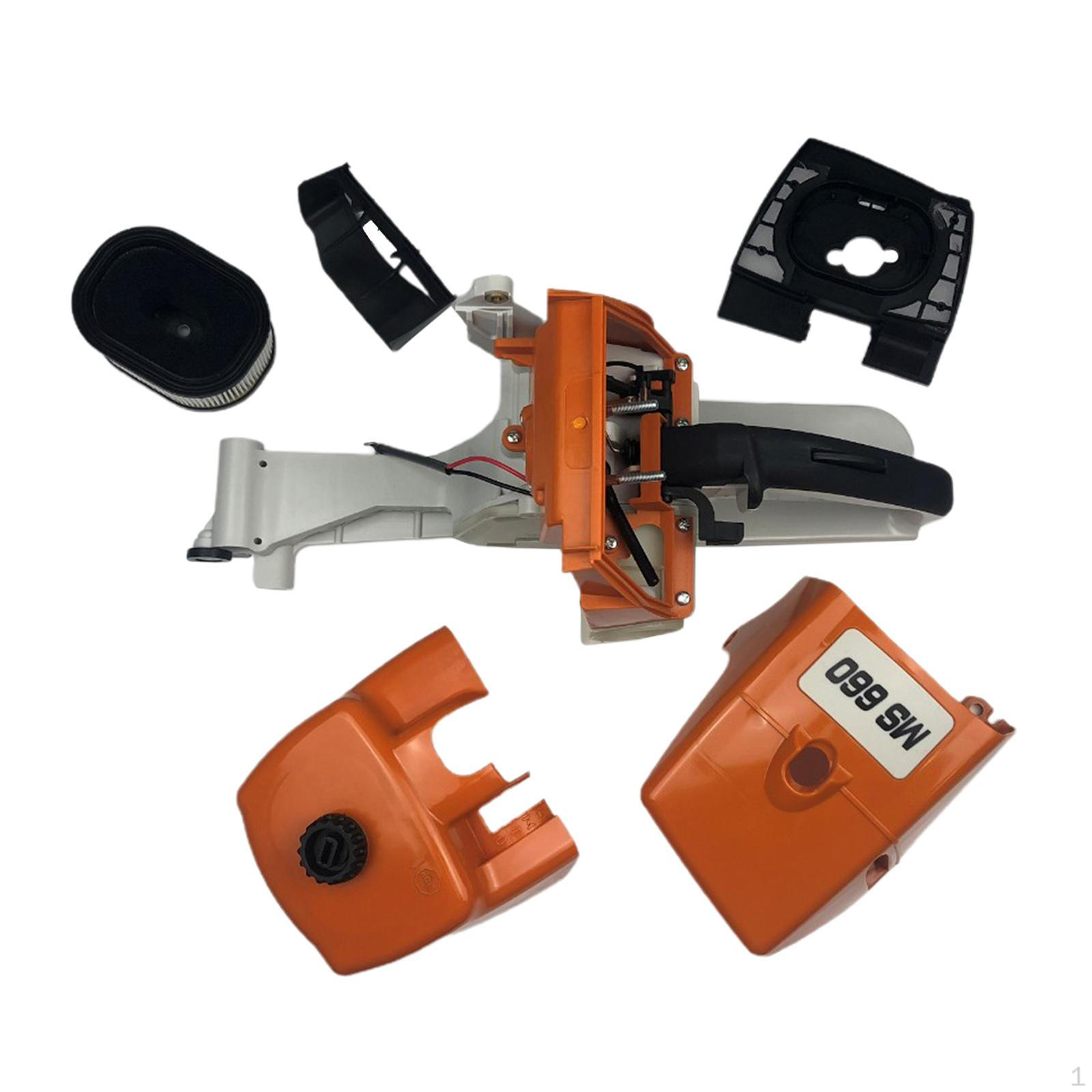 Plastic Gas Tank for MS660 066 065 Parts Kit Fuel Rear Handle with Air Filter Set Accessories