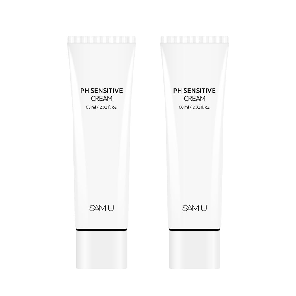 PH Sensitive Cream Highly Moisturizing Hydrating Low Hyaluronic Face Night Dry Sensitive pH Improves Skin Barrier All Sagging PH Sensitive Cream SAM U белый