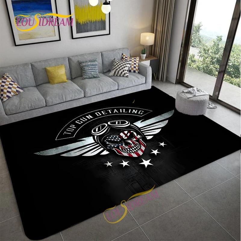 Top Gun Umělecký Vzor Loga Koberec Filmový Prvek Dekorační Koberce Moderní Domov Obývací Pokoj Podlahové Rohože Koberce do ložnice Koupelna