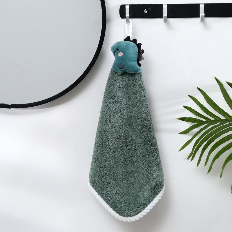 Children s Small Square Towel Cartoon Hand Towel Small Square Towel Hanging Type A Face Towel Kitchen Towel Water-absorbing Kitchen 30*30