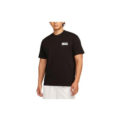 Loose Fit Short Sleeve Basketball Shirt With Back Graphic Print Men Tops Black FJ2305-010