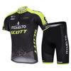 Mens Cycling Jersey Set Short Sleeve Quick Dry Breathable With Gel Pad Road Bike Riding Club Wear