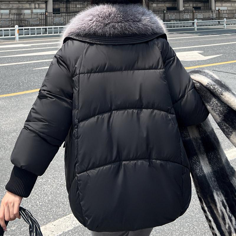 Plus Size Kobiety Zimowe Płaszcze Z Kapturem Odzieży Ochronnej Moda Luźne Sztuczne Futro Kołnierz Grube Ciepłe Kurtki Dla Kobiet Parka