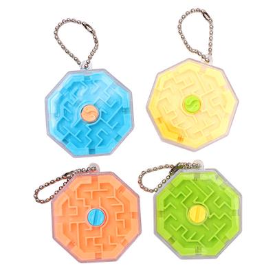 1/3/5pcs Ten-sided Three-dimensional Maze Creative 3D Rolling Beads with Keychain Children's Birthday Kindergarten Party Gifts