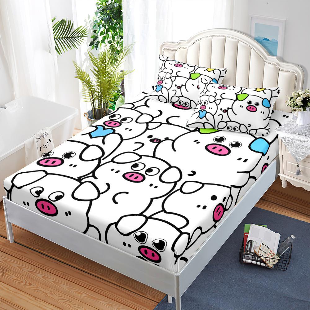 Three-Piece Mattress, Bed Cover, Small Fresh Mattress, Protective Cover, Bed Cover.