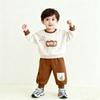 Children's Winter Fleece Set: Cartoon Sweatshirt & Thick Sweatpants (0-5 Years, Boys)