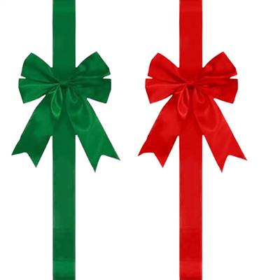 Christmas Bows Reusable Holiday Decorations Cabinet Door Red Ribbons Festival Bows Doors Entryways Walls Trees Tabletop Craft
