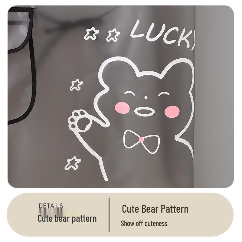 Stylish Waterproof & Oil-Proof TPU Kitchen Apron - Translucent Waist Apron for Cooking, Aquatic Tasks, and Car Wash