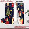 2 Stück, Vorhänge Weihnachtsbaum Weihnachtsmann Geschenk Sterne Modern Moderne Vorhänge Polyester Einfach zu installieren Vorhänge Geschenke Perfekt für Küche