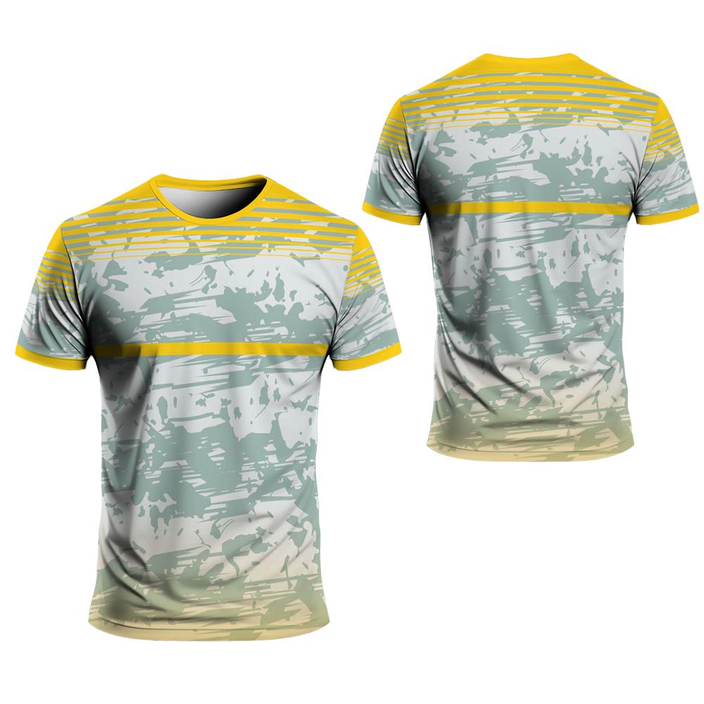 Abbigliamento Palestra Uomo Estate Girocollo Asciugatura Rapida Maglietta Tennis Badminton Ping-Pong Abbigliamento Sportivo Corsa all'Aperto Fitness Magliette da Uomo
