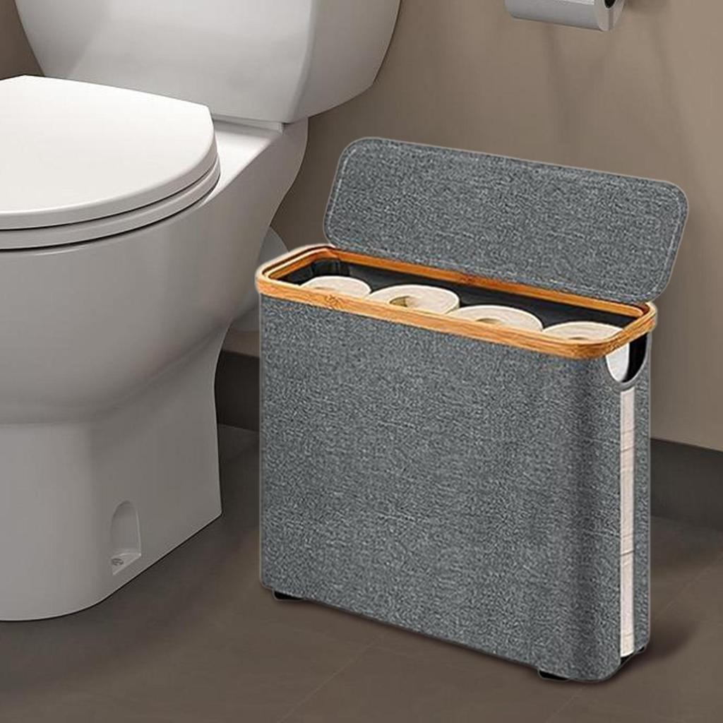Bathroom Toilet Paper Storage Basket Cabinet Toilet Paper Holder Storage Organizer Waterproof Toilet Paper Storage Holder