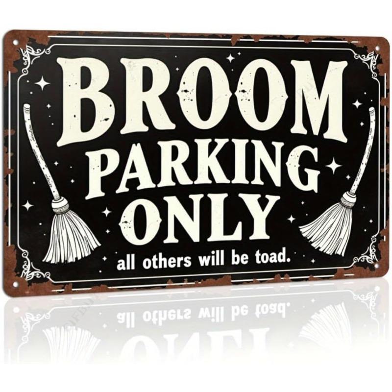 Halloween Metal Wall Sign Spooky Decor 20x30cm