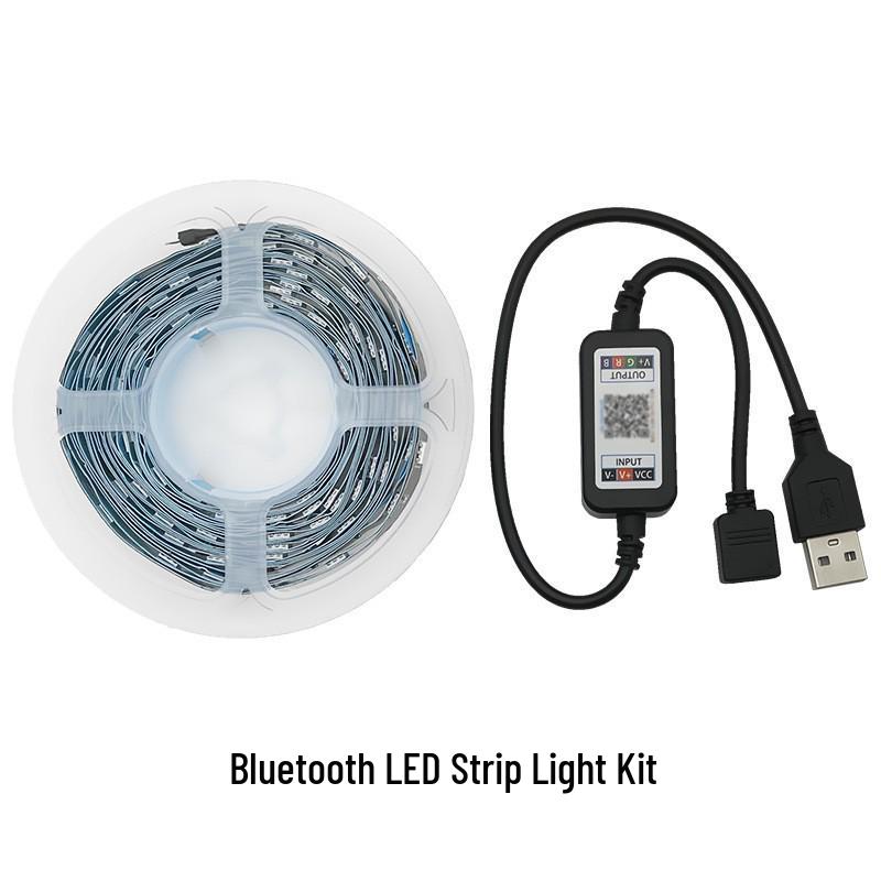 In-Stock 5V Low Voltage RGB LED Strip Light Set with Bluetooth - Ideal for TV Backlight and Atmosphere Decoration
