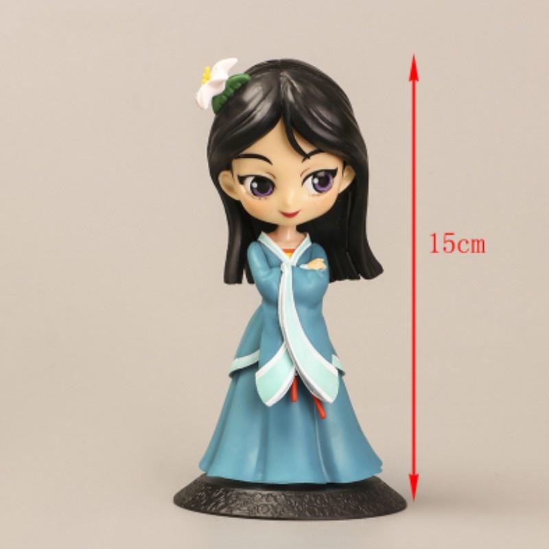 Cartoon Princess Action Figure Toy 15cm Pvc Model For Display