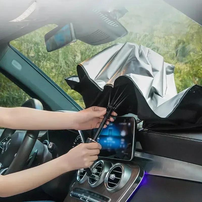For Side Windows Car Interior Titanium Silver Car Sunshade Product Sunshade Suitable for Car Front Windshield Sunshade Suitable