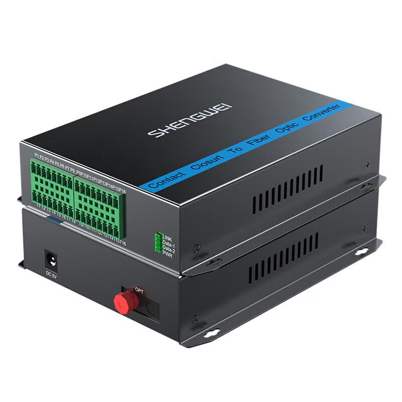 Shengwei 8-Channel Bidirectional Digital Fiber Optic Extender