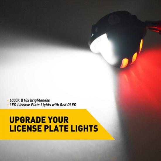 2x LED License Plate Light Tail Assembly Lamp for 1999-2016 Ford F150 F250 F-350