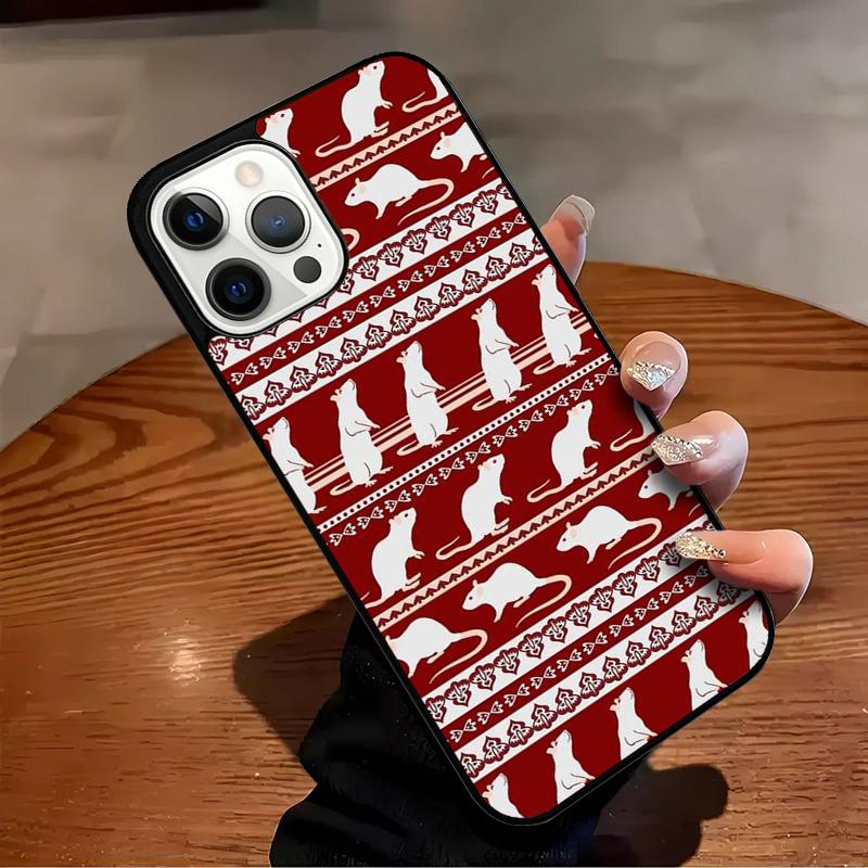Cute Rattie Rats Phone Case For iPhone 17 Air 16 15 14 13 12 11 Pro Max Max Plus Bumper Case Cover