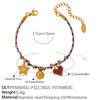 Summer Vacation Wind Dopamine Girl Heart Woven Color Rope Diy Diverse Pendant Bracelet Necklace Jewelry Set