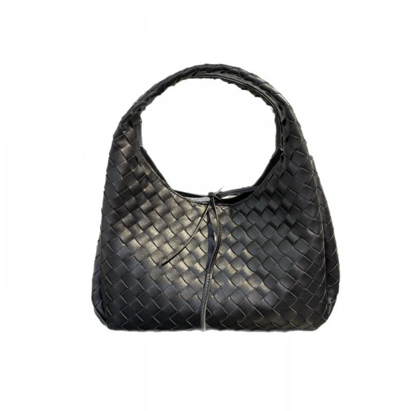 Original Leather Women's Bag 2025 New Style Lambskin Woven Fashionable Armpit One-shoulder Handbag Casual Tote