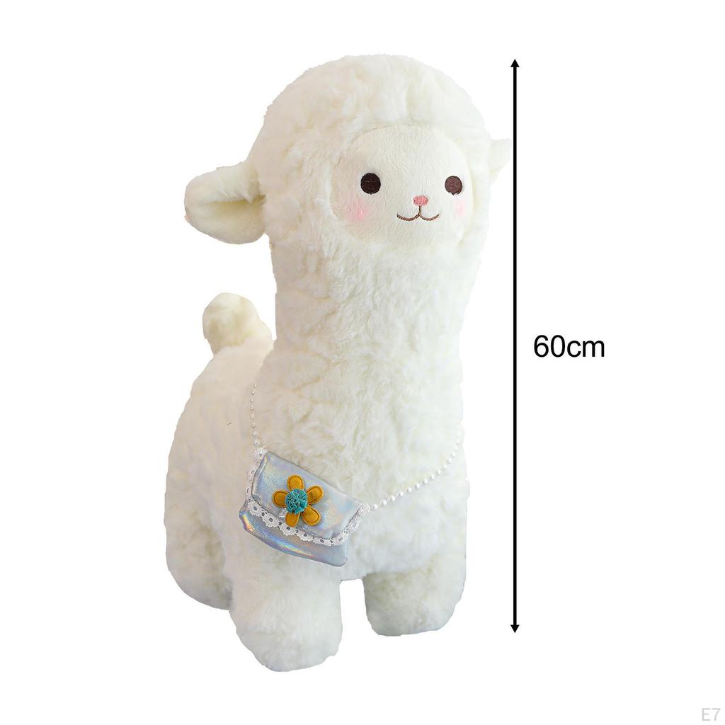 Alpaca Stuffed Animals Plush Toy Cushion Baby Sleep for Livingroom Car