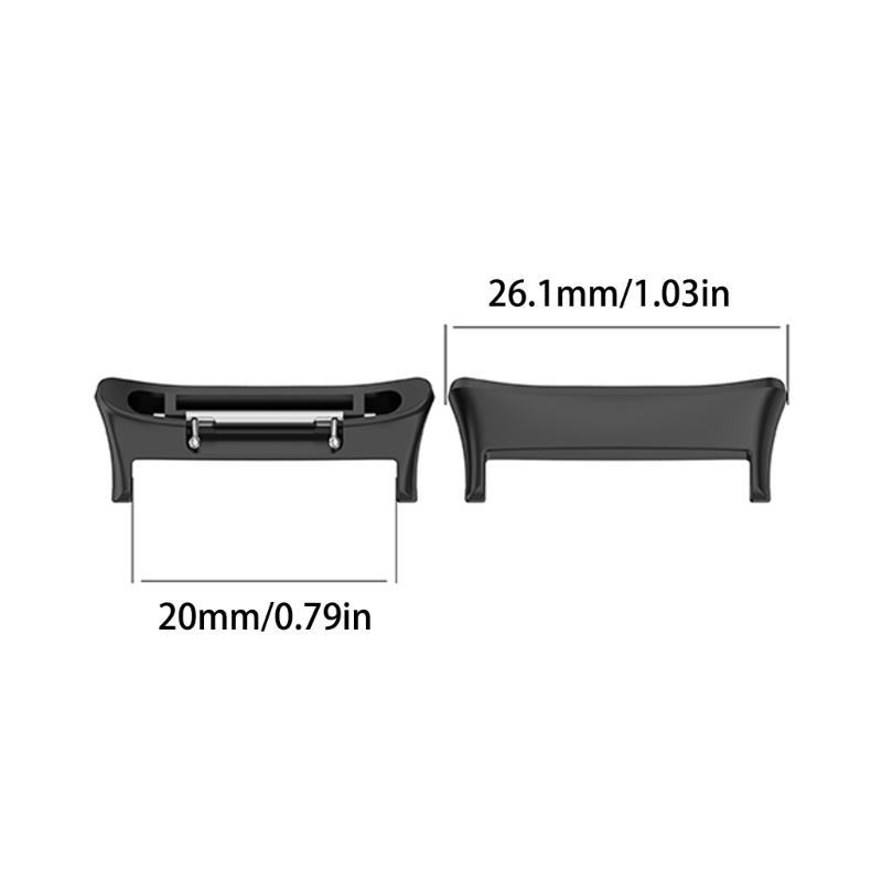 1 par Klockarmbandsadapter för Klocka 4 Rostfritt Stål Bandkoppling Spänne Armbandsaccessoarer Länklänk Fäste Ersättning