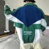 Korean Ulzzang Retro Colorblock Windbreaker – Harajuku Street Style