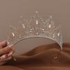 2024 Crystal Rhinestone Bride Crown Headdress: Wedding & Birthday Hair Accessories