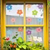 Dopamine Colorful Small Flower Outdoor Balcony Glass Mirror Beautification Decoration Stickers