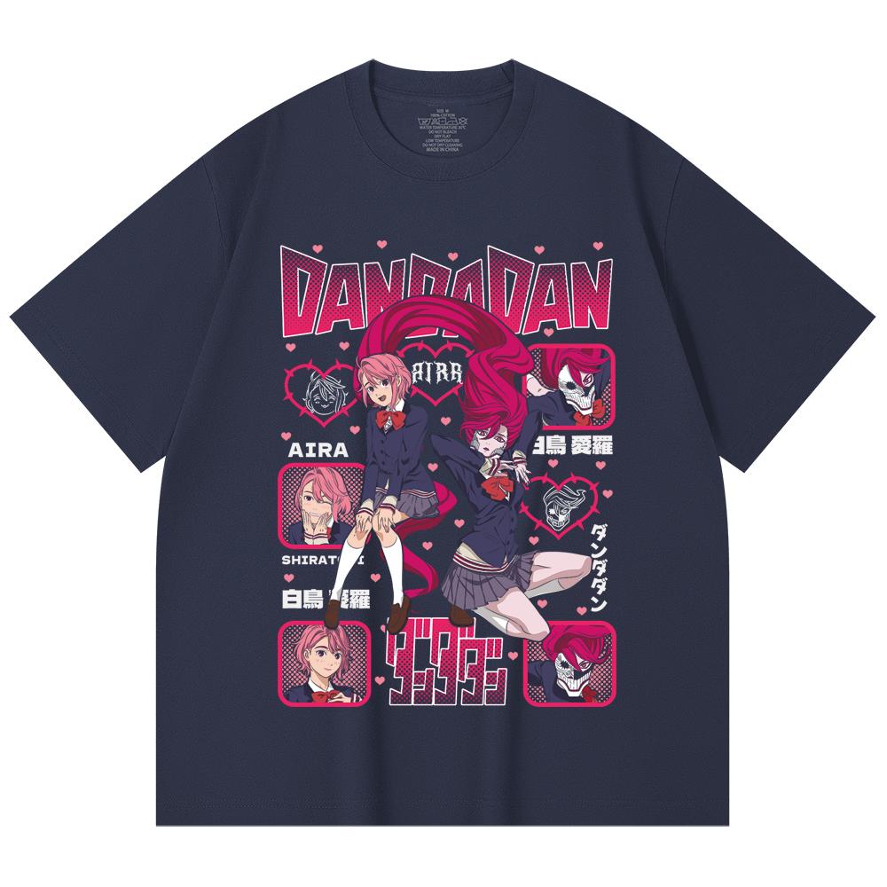 230 Gsm 100% Cotton Dandadan V11 Aira Print Unisex Heavy Cotton T Shirt