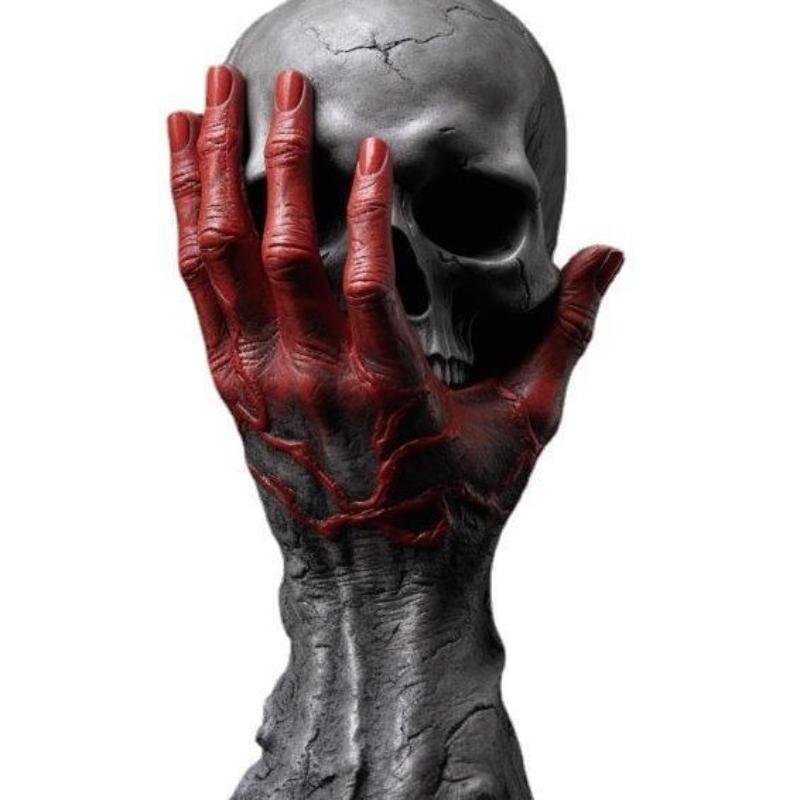 Y Anime Berserk Figure Resin Berserk Hand and Skull of God Figure Devil Hand Gothic Halloween Crafts Ornament Home Decoration