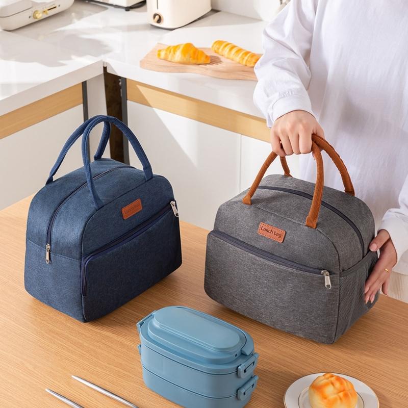 Waterproof Thermal Lunch Box Carriers Spacious Food Container For Outdoors Camping College Students And Family Picnics