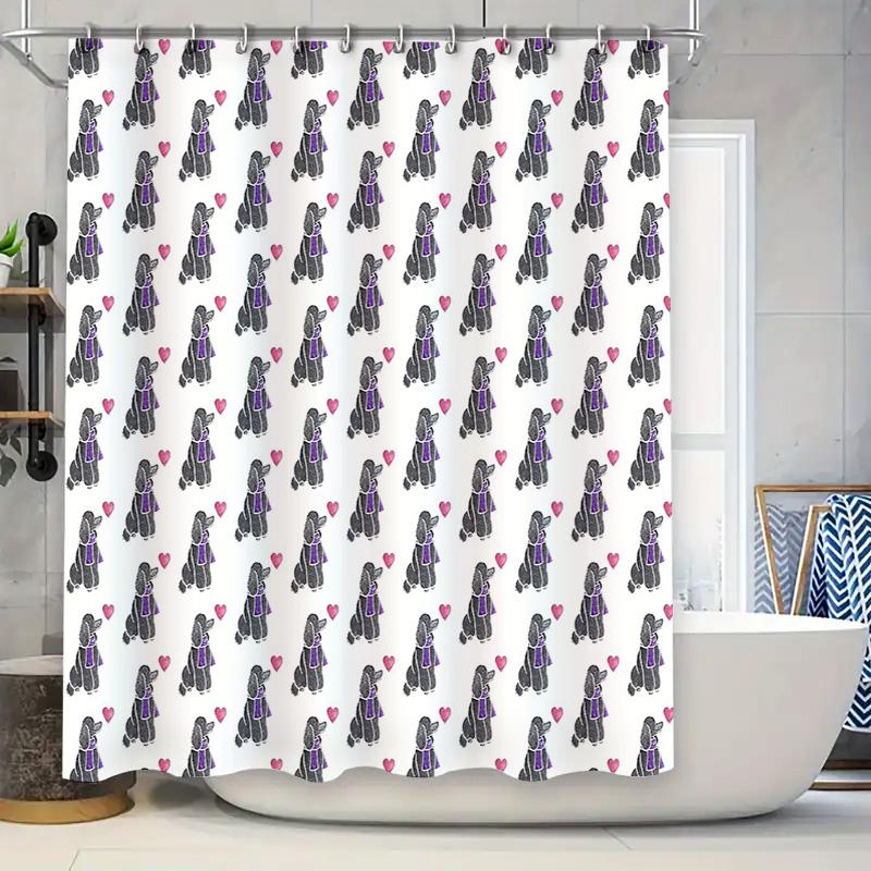 

Cute Cat Shower Curtain Washable Waterproof Bathroom Decor Set Vintage Animal Pattern Home Textile Liner W60H190(CM)-1 Pcs