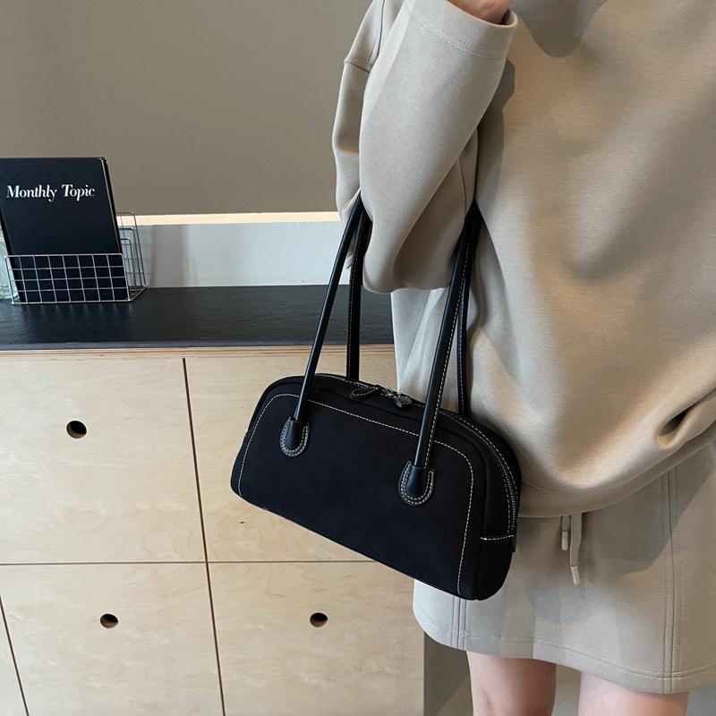 2025 Podzim Zima Retro Semišová Crossbody Taška: Matná módní kabelka pro ženy