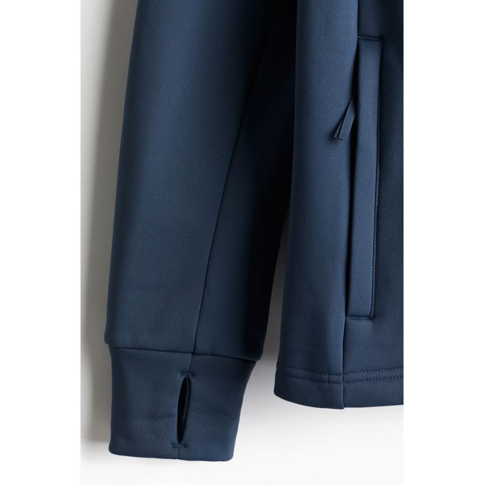 H M Mid Layer Jacket Regular Fit Navy Blue