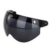Universal Motorbike Retro Pilot-Style Standard 3 Snap-Button Visors Up Down