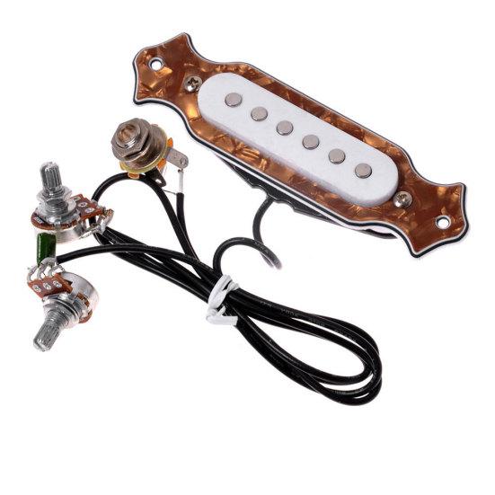 6-saitiger Single-Coil-Pickup Gitarren-Schallloch-Kabelbaum-Set mit Lautstärke- und Klangreglern