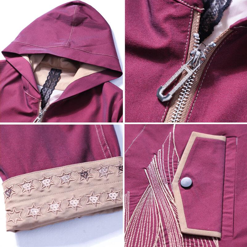 Pasit Women's Autumn/Winter Hooded Windbreaker