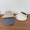 Adjustable Quick Drying Sun Protection Hat for Women Summer UV Resistant Empty Top Hat Outdoor Large Eave Sun Protection Hat