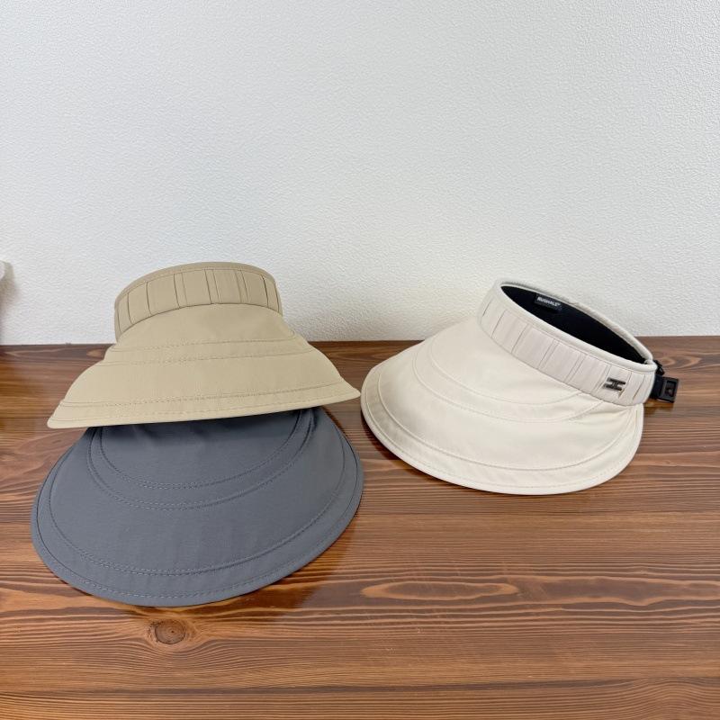Adjustable Quick Drying Sun Protection Hat for Women Summer UV Resistant Empty Top Hat Outdoor Large Eave Sun Protection Hat