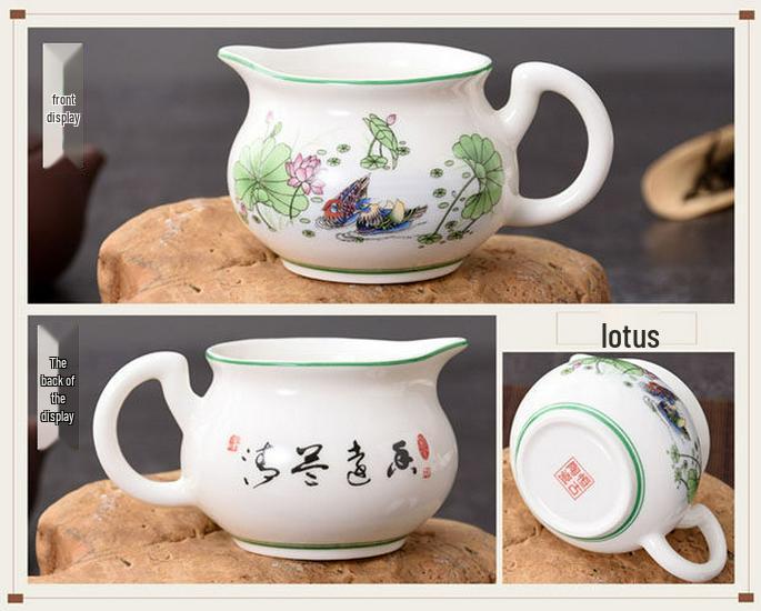 Blue & White Porcelain Tea Pitcher Gong Dao Bei 170ml for Kung Fu Tea Sets