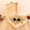 12/25 Slots Wooden Storage Box Carry Organizer Essential Oil Bottles Aromatherapy Container Storage Box Case