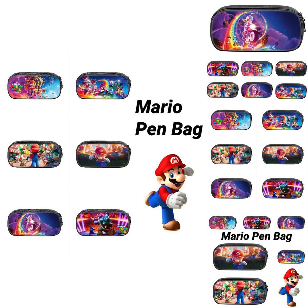 Nintendo Super Mario Pencil Case For Elementary School Students Cartoon Style Pen Storage Bag