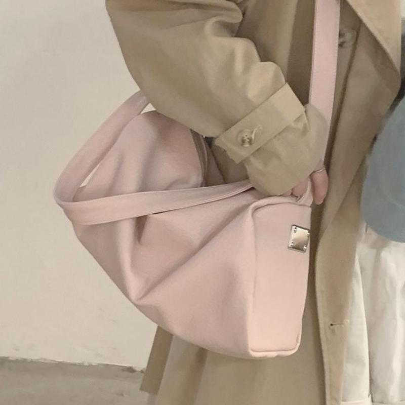 

High-Quality Textured Women s Large Capacity Fashionable Summer Versatile Shoulder Crossbody Pillow Bag рожевий